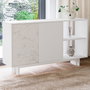Hanah Home Ravello Consola Blanco y Mármol